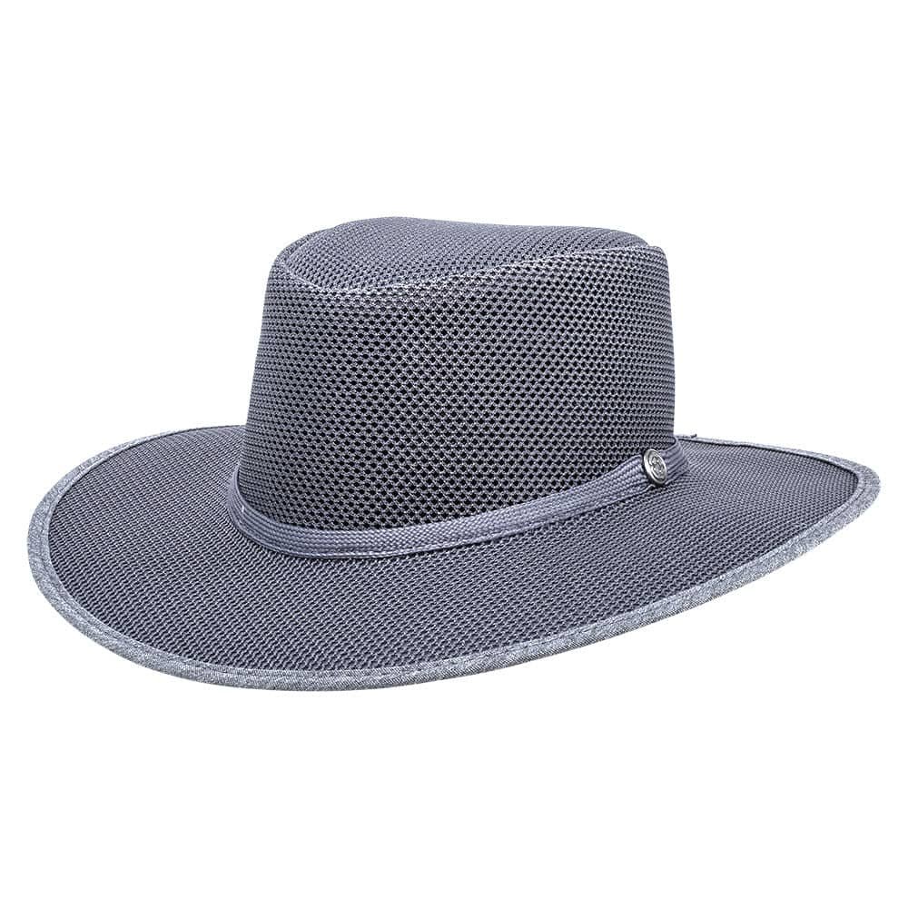 Cabana Mens Breathable Wide Brim Sun Hat Steel